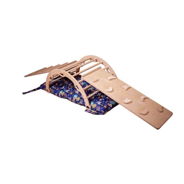 Kidodido Climbing Arch Large With Jungle Pillow and 2 Ramps