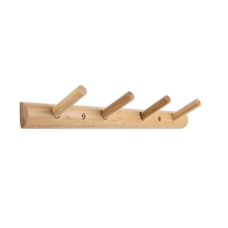 Montessori Homode Modern Wooden Wall Mounted Coat Rack Natural