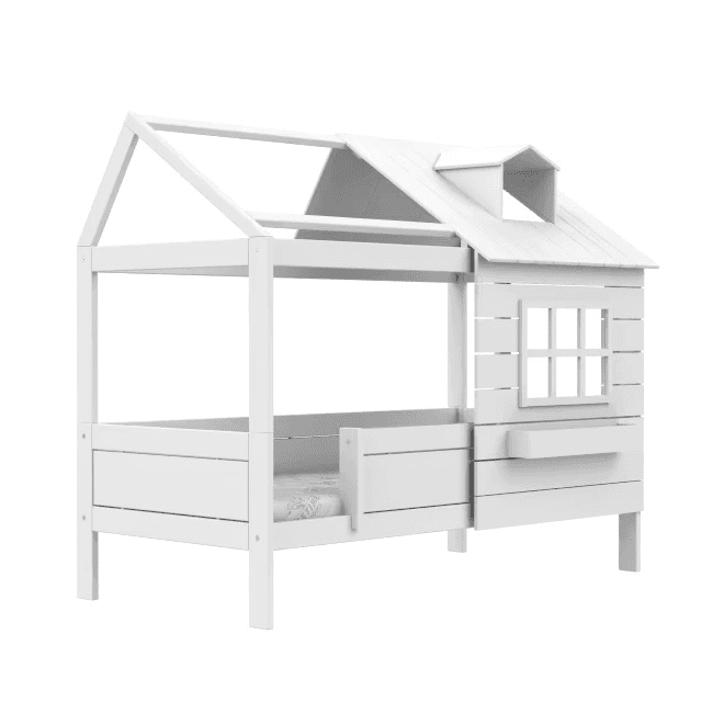 LIFETIME Kidsroom Lake House Bed 90 x 200 cm White Standard