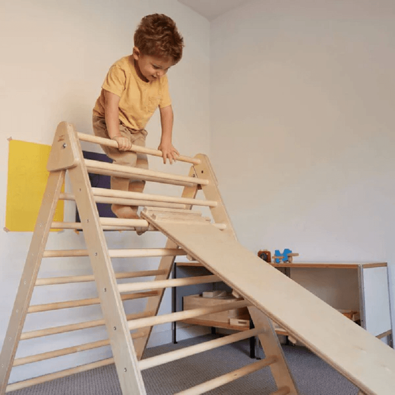 Montessori RAD Children's Furniture Foldable Climbing Triangle With Long Ramp Set