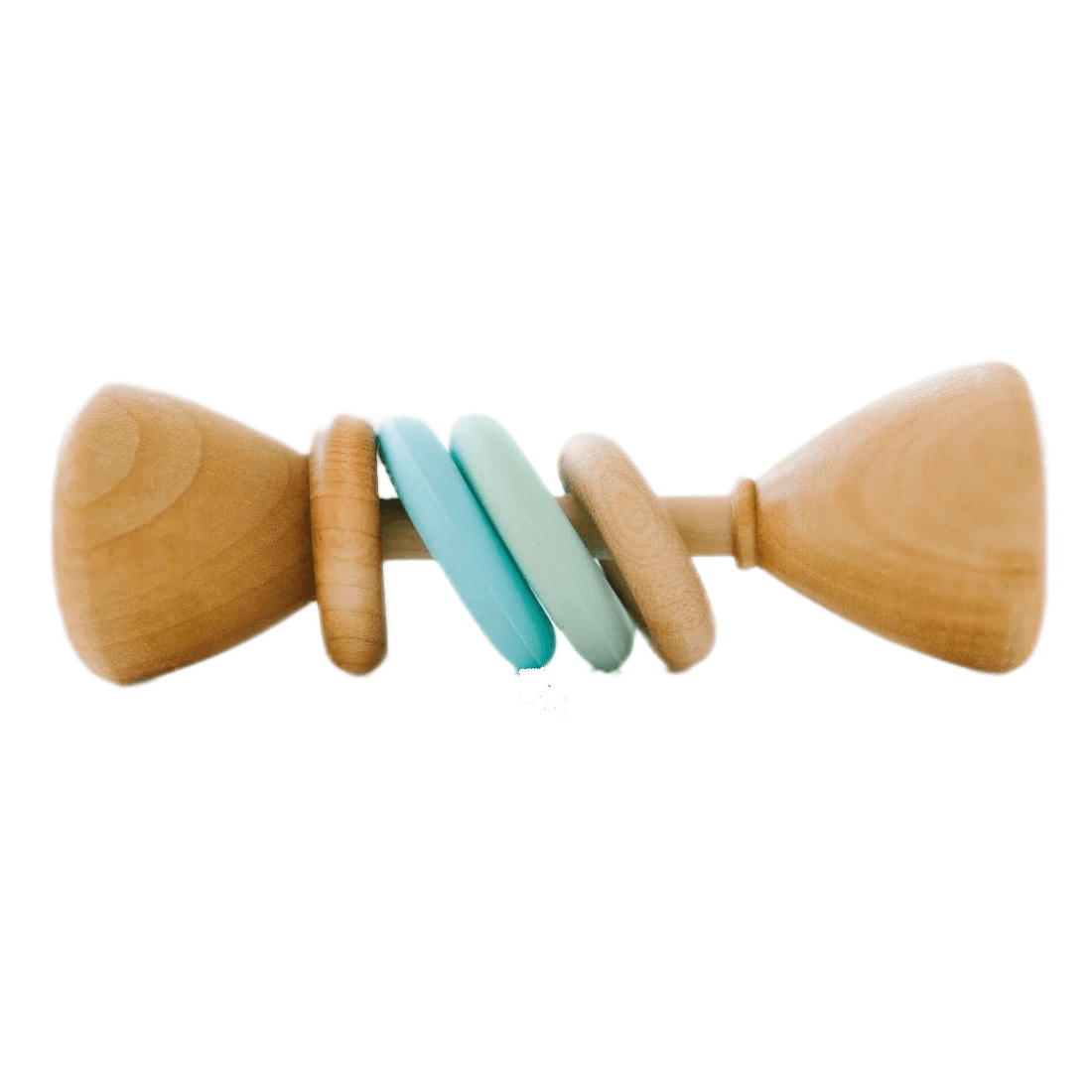 Montessori Bannor Toys Classic Baby Rattle Mint Baby Blue