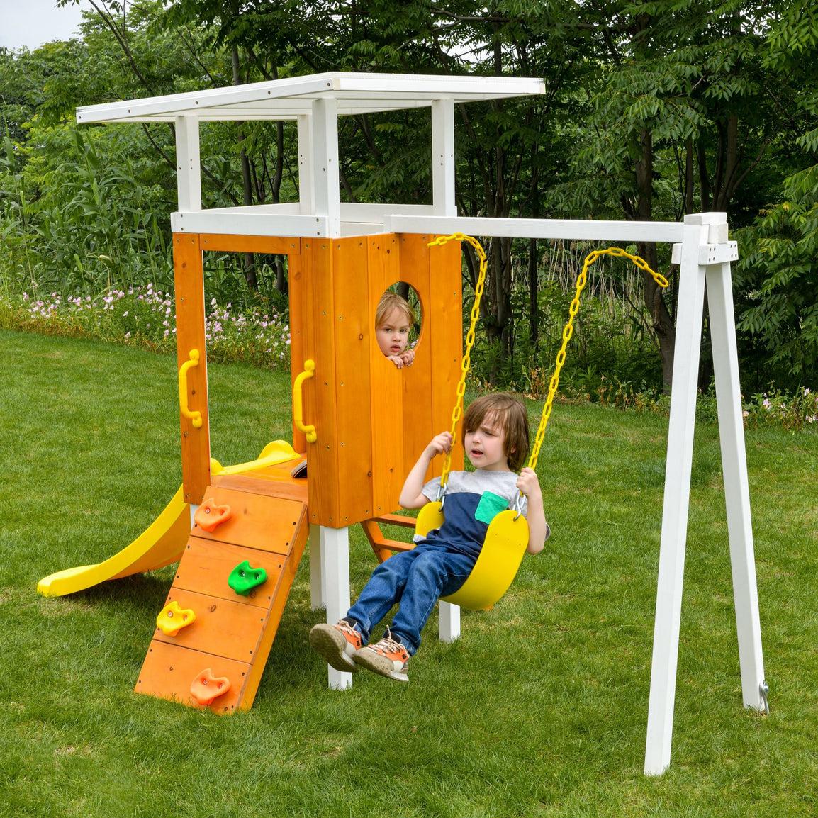 Montessori Avenlur Forest Outdoor Toddler Swing Set
