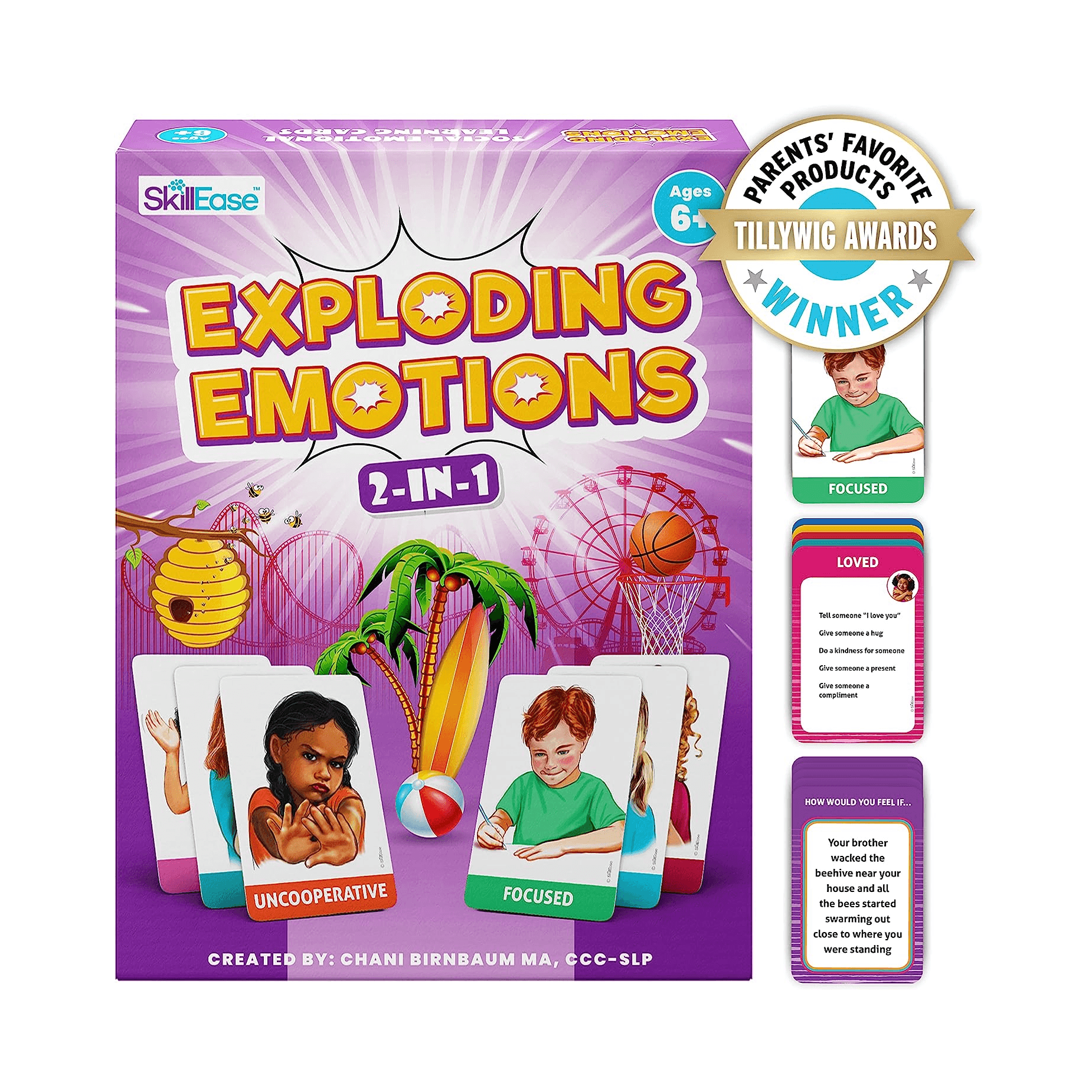 Montessori SkillEase Exploding Emotions Flashcards and Game