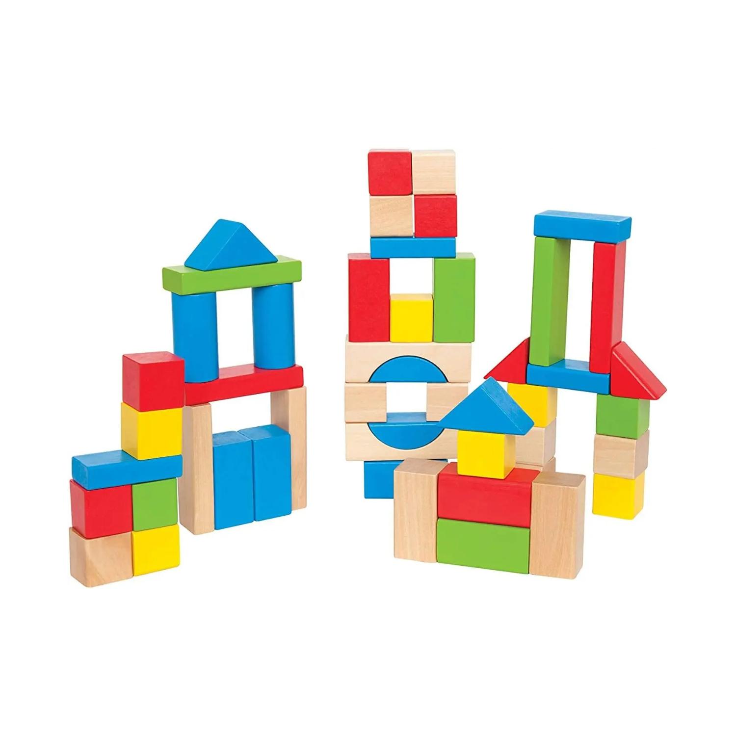 Montessori Hape Maple Wood Kids Building Blocks