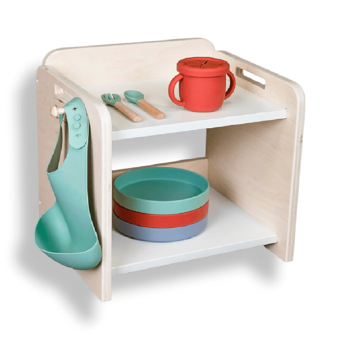Montessori Sapiens Child Montessori Organization Mini Shelf Papaya