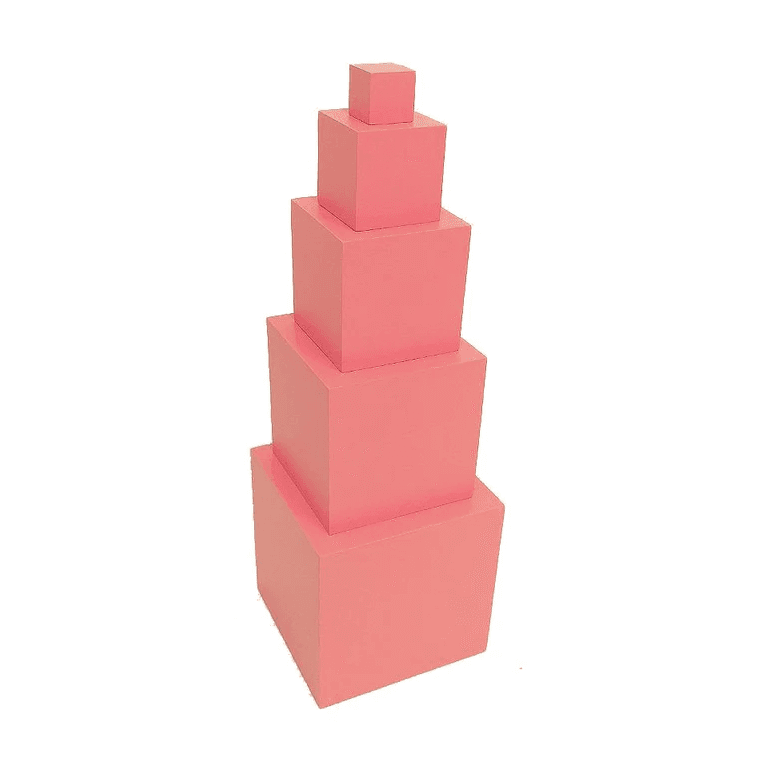 Montessori Pink Montessori Pink Tower 5 Steps