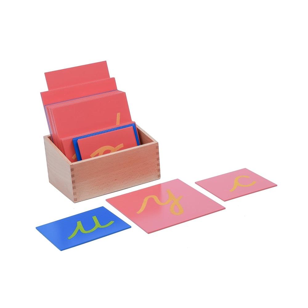 Montessori Adena Montessori Sandpaper Letters Lowercase Cursive
