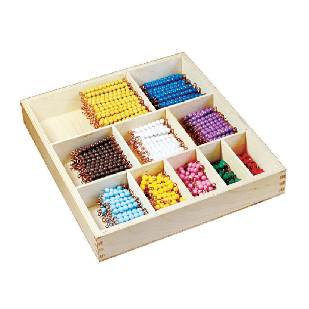 Montessori Bruins Montessori Decanomial Bead Bar Box