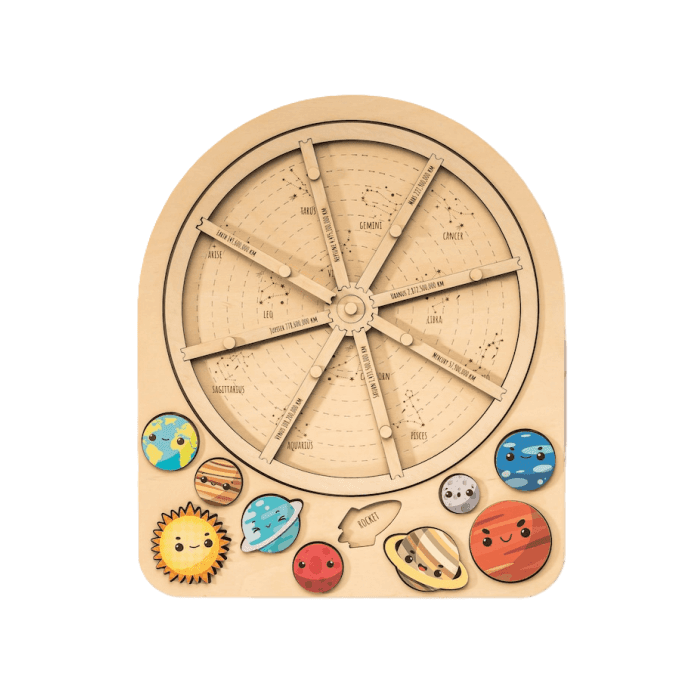 Montessori Eco Baby Puzzle Solar System Puzzle Only