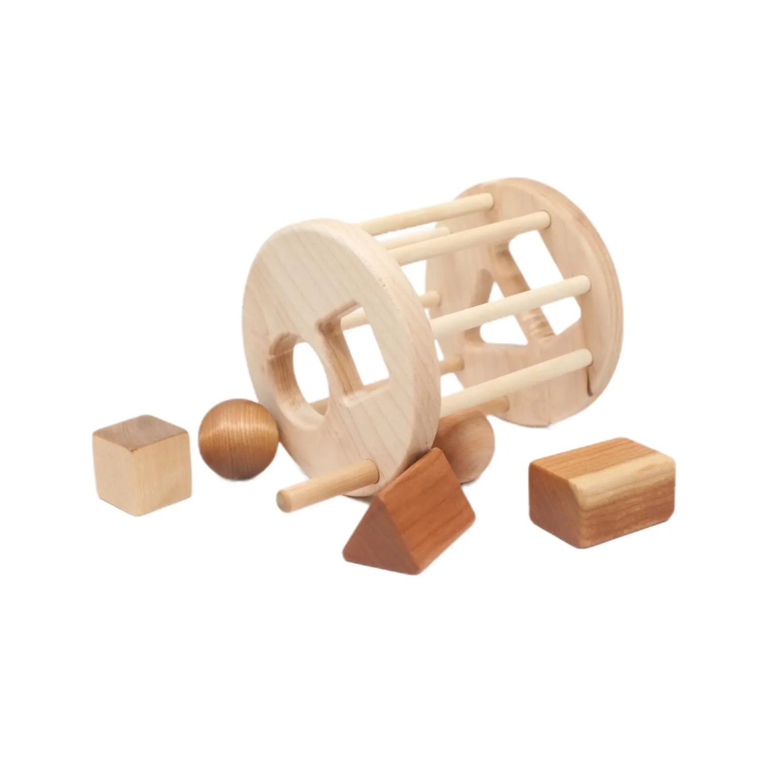 Montessori Heir+Loom Kids Wooden Shape Sorter Maple