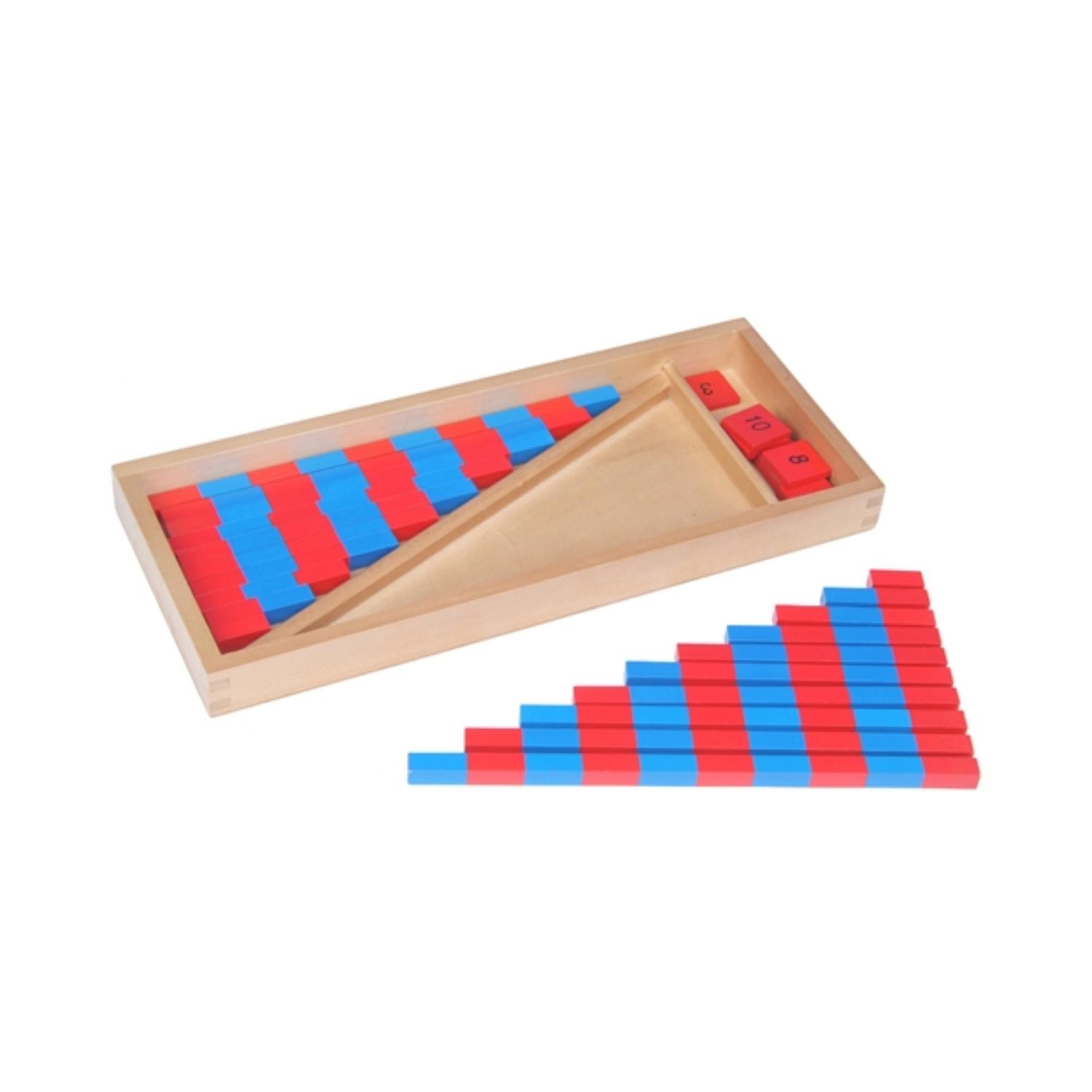 Montessori IFIT Small Numerical Rods With Tiles