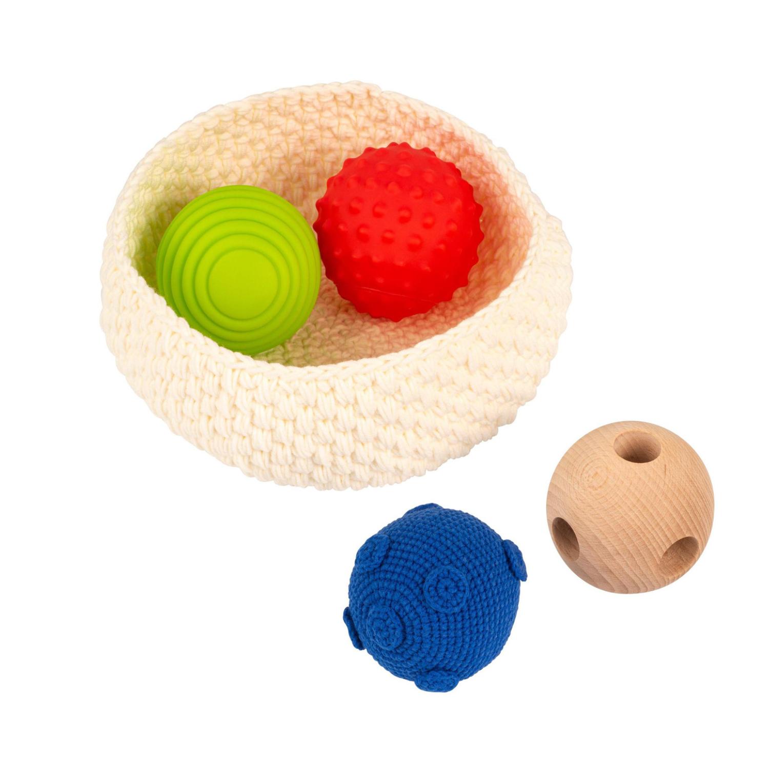 Montessori Gonzagarredi Treasure Basket With Balls