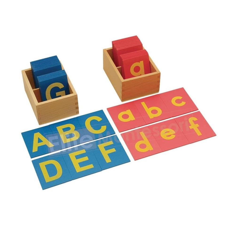 Montessori Elite Montessori Sandpaper Letters Lower and Capital Case With Boxes