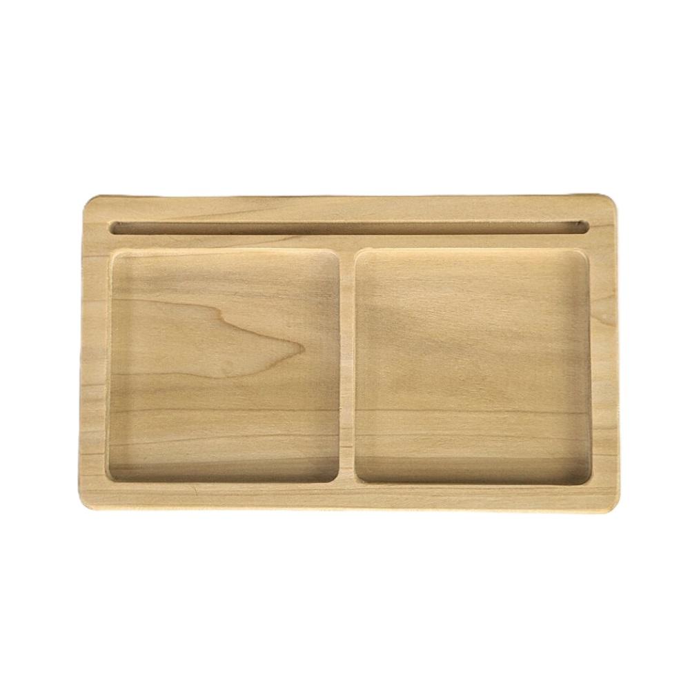 Montessori For Littles Shop Learning Tray With Two Parts and Card Holder