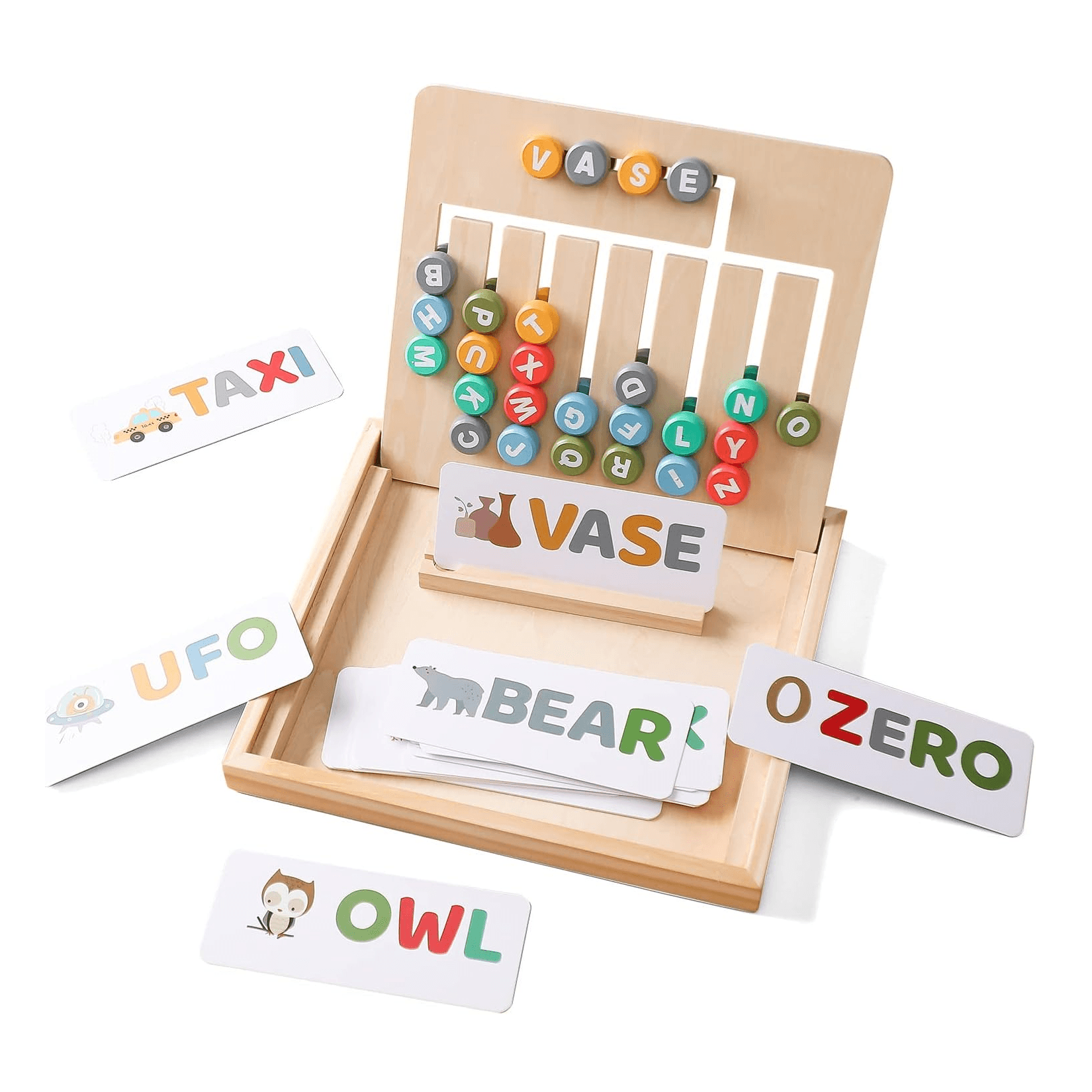 Montessori Macabaka Word Spelling Wooden Toy