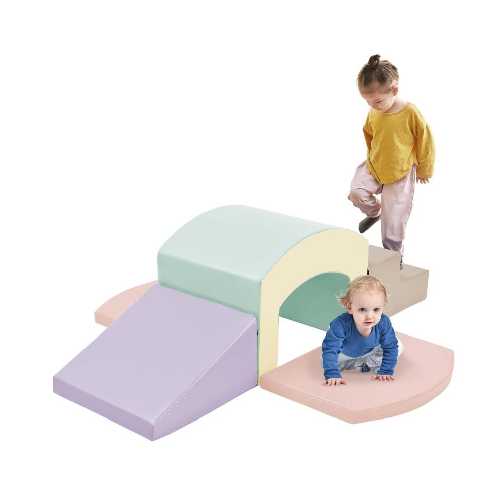 Montessori Merax 5-Piece Soft Play Set Pastel
