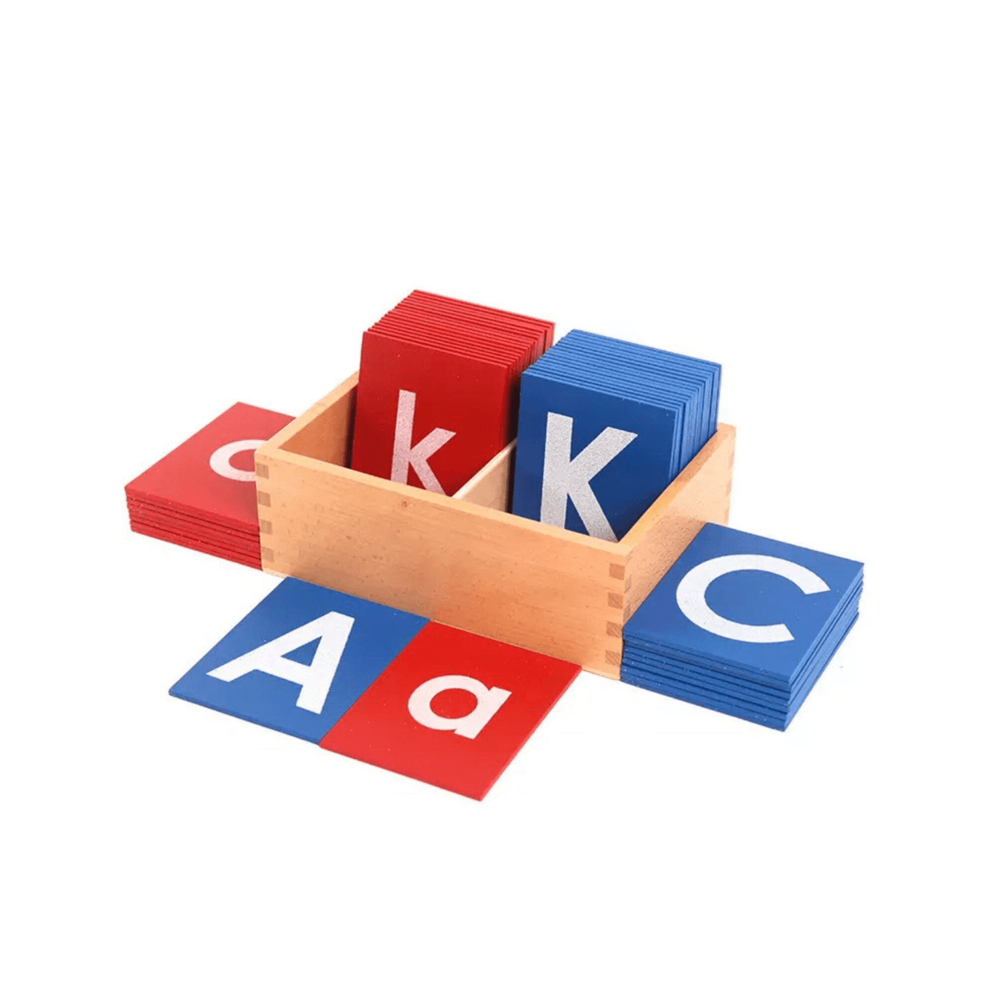 Montessori Ozzy Montessori Sandpaper Letters Personalized Lower and Capital Case With Boxes