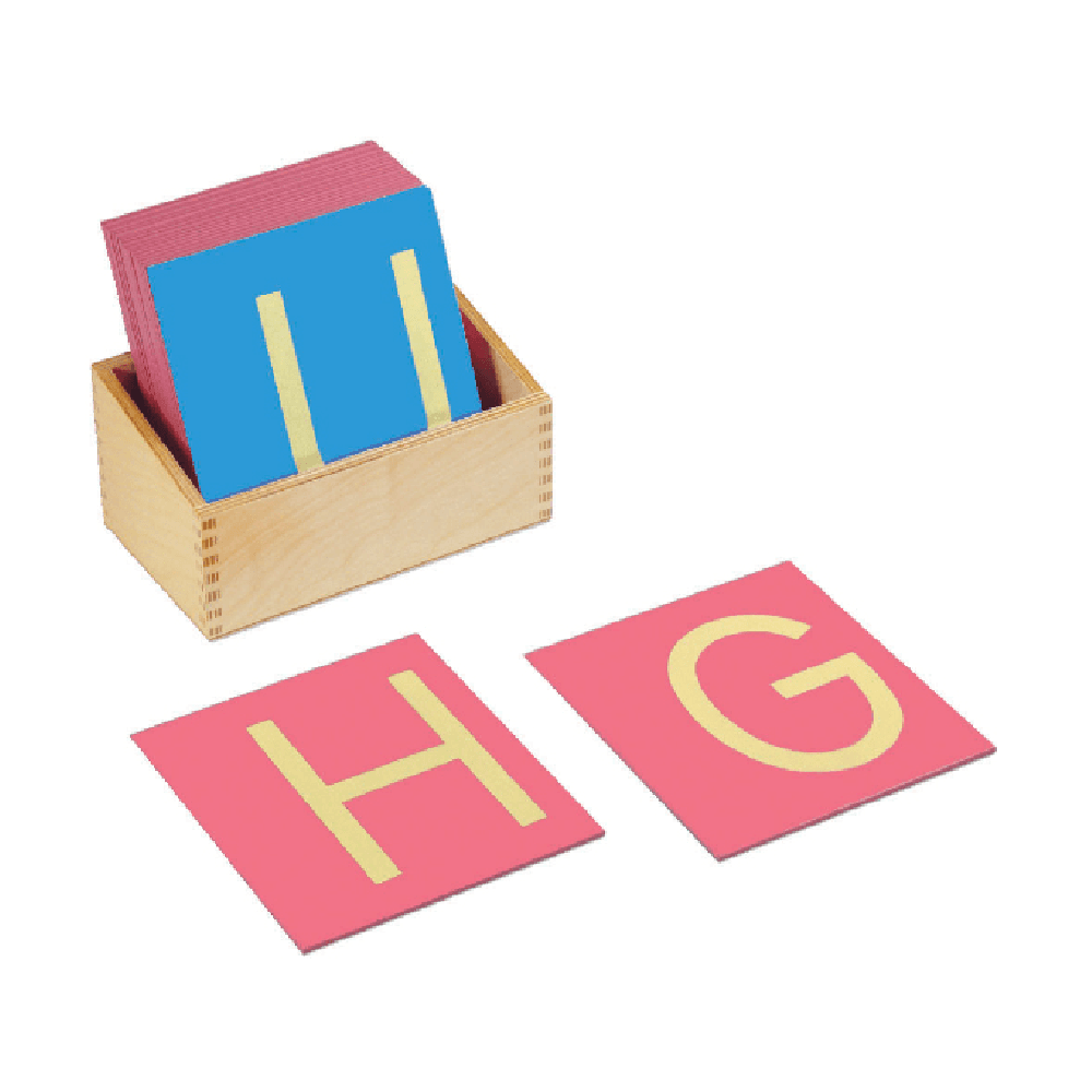 Montessori Bruins Montessori Sandpaper Capitals Print With Box