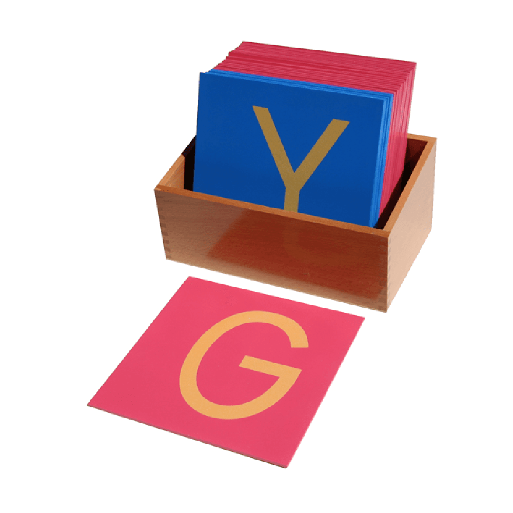 Montessori E&O Montessori Sandpaper Capitals Print With Box