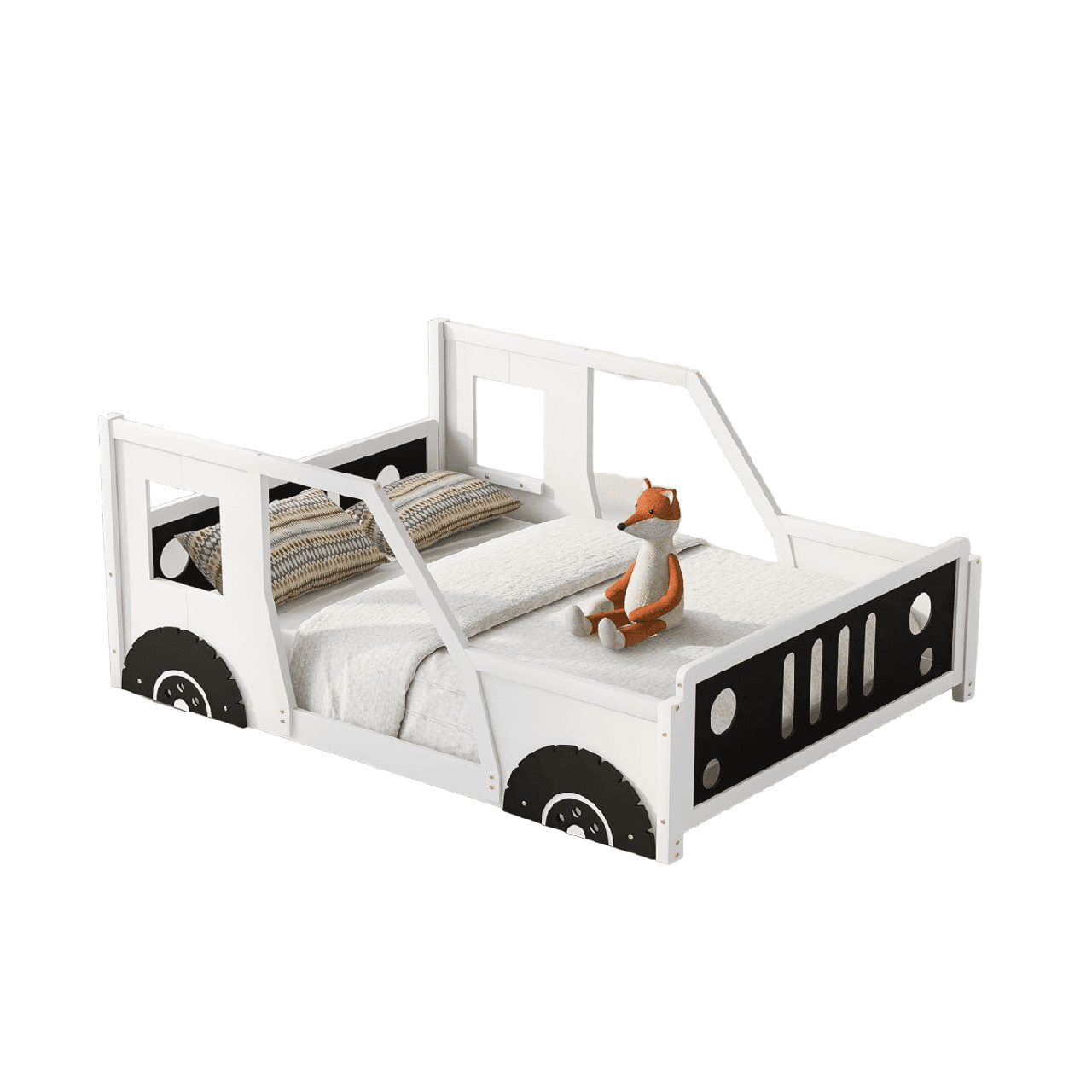 Montessori Meritline Full Size Floor Bed Car