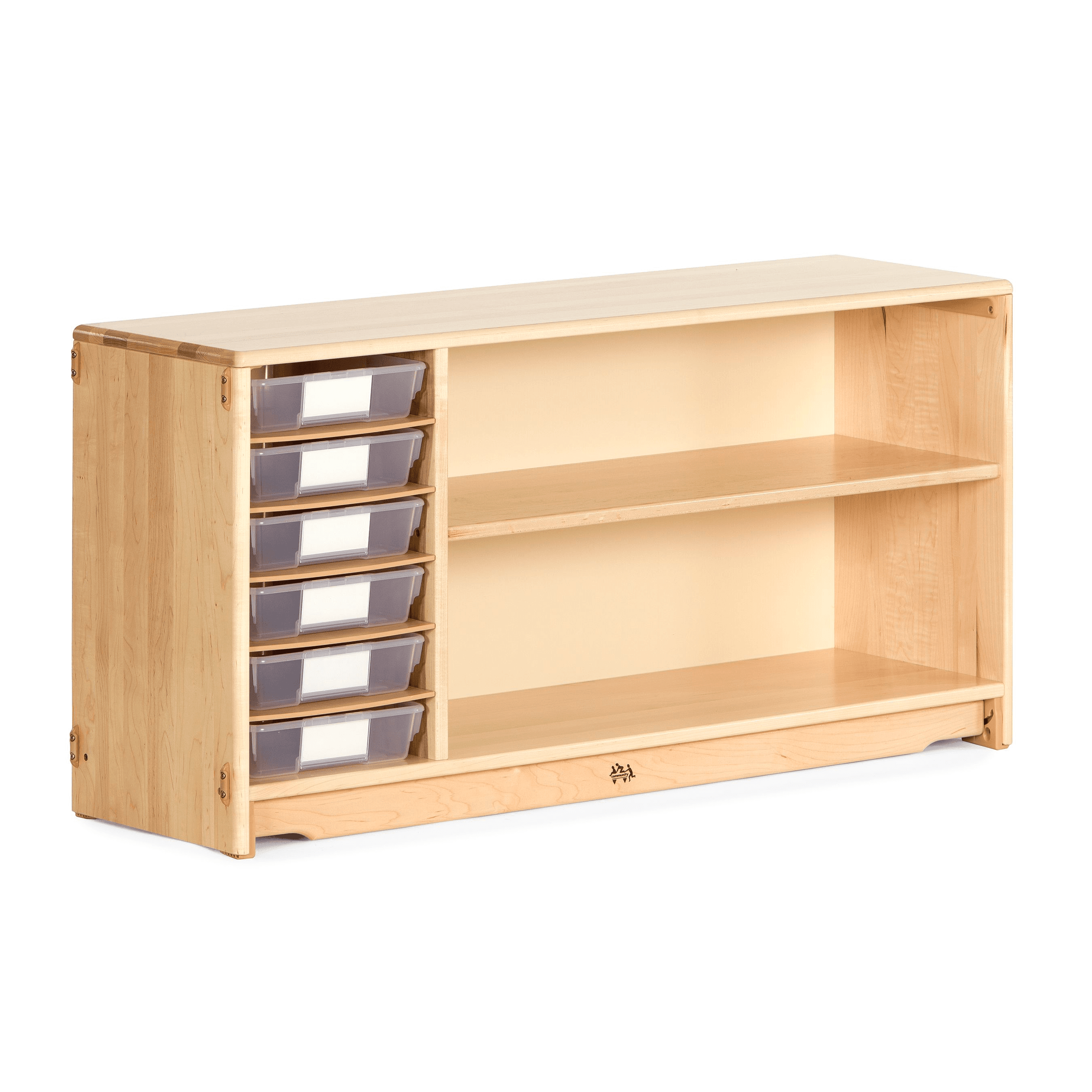 Montessori Community Playthings Multi-Storage Shelf With Totes
