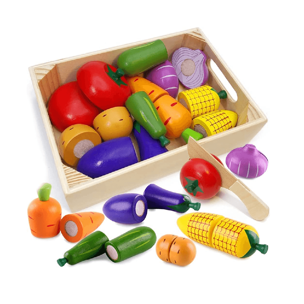 Montessori Airlab Wooden Cutting Vegetables Toys