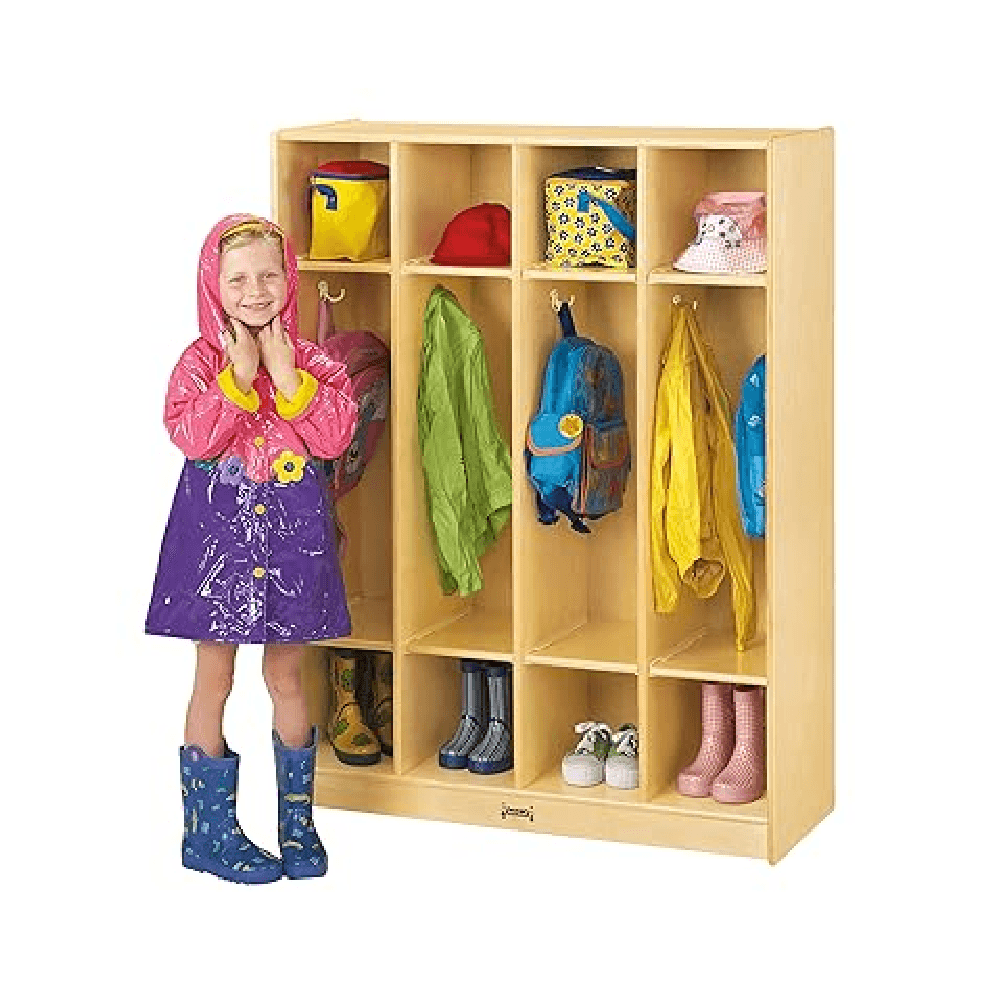 Montessori Jonti-Craft 4-Section Coat Locker