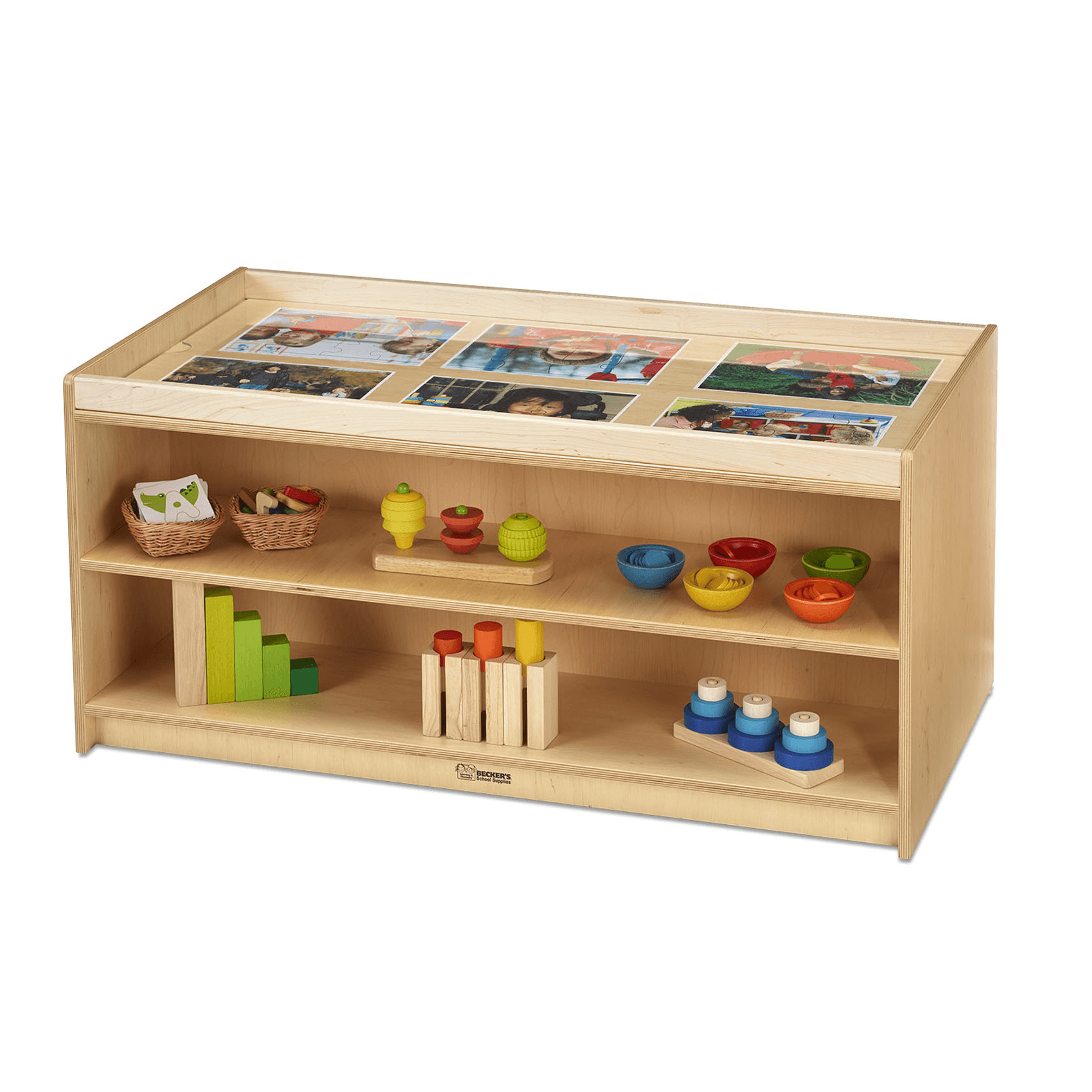 Montessori Becker's Infant & Toddler Look-and-See Double-Sided Shelf