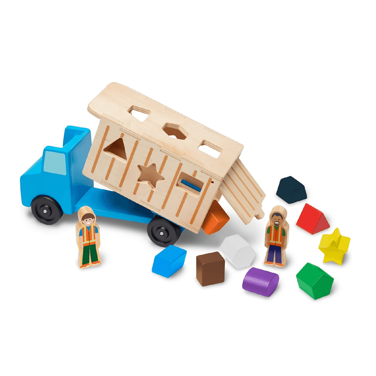 Montessori shape sort dump truck