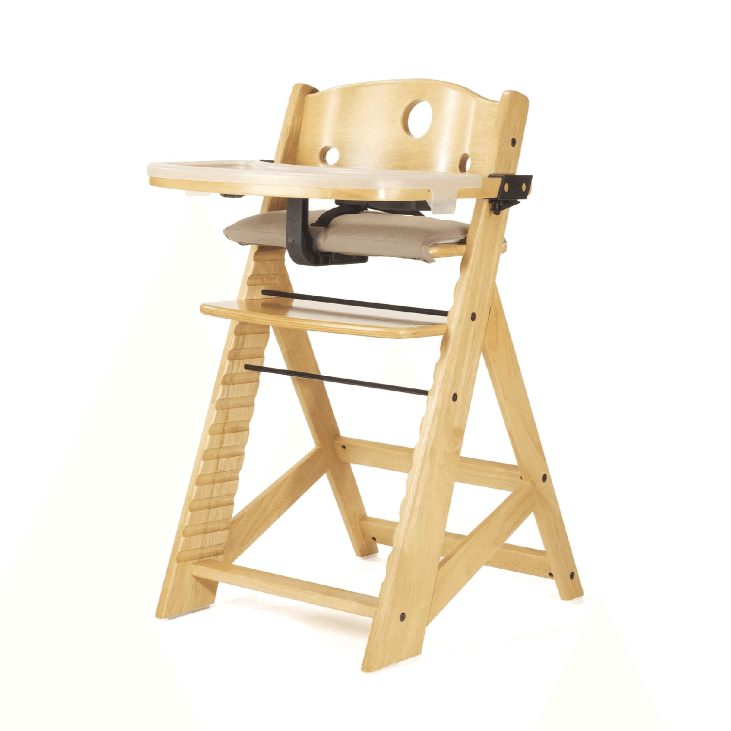 Montessori Keekaroo High Chair With Tray Natural