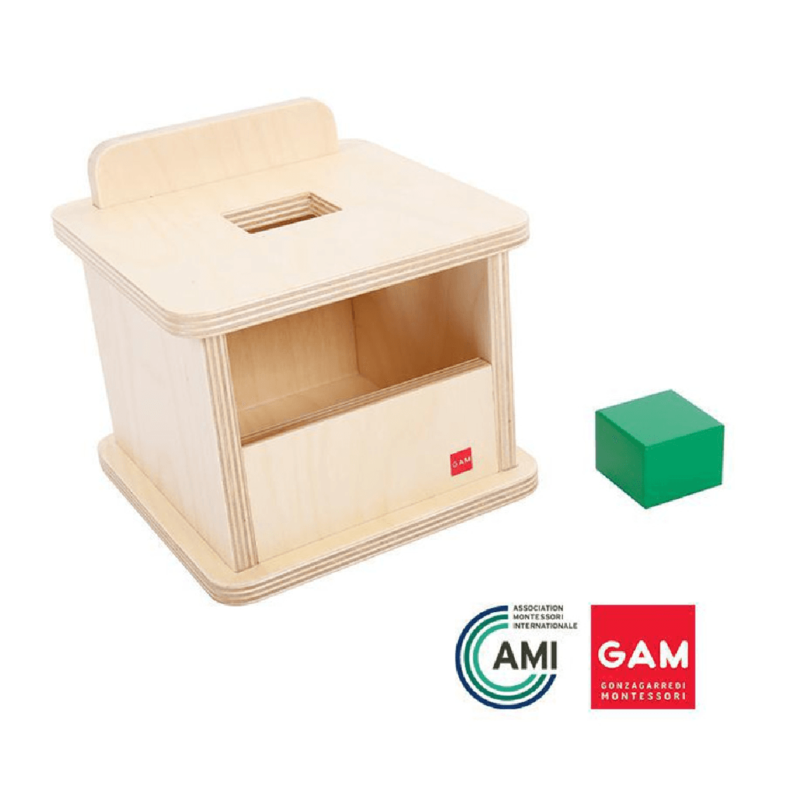 Montessori Gonzagarredi Imbucare Box With Rectangular Prism