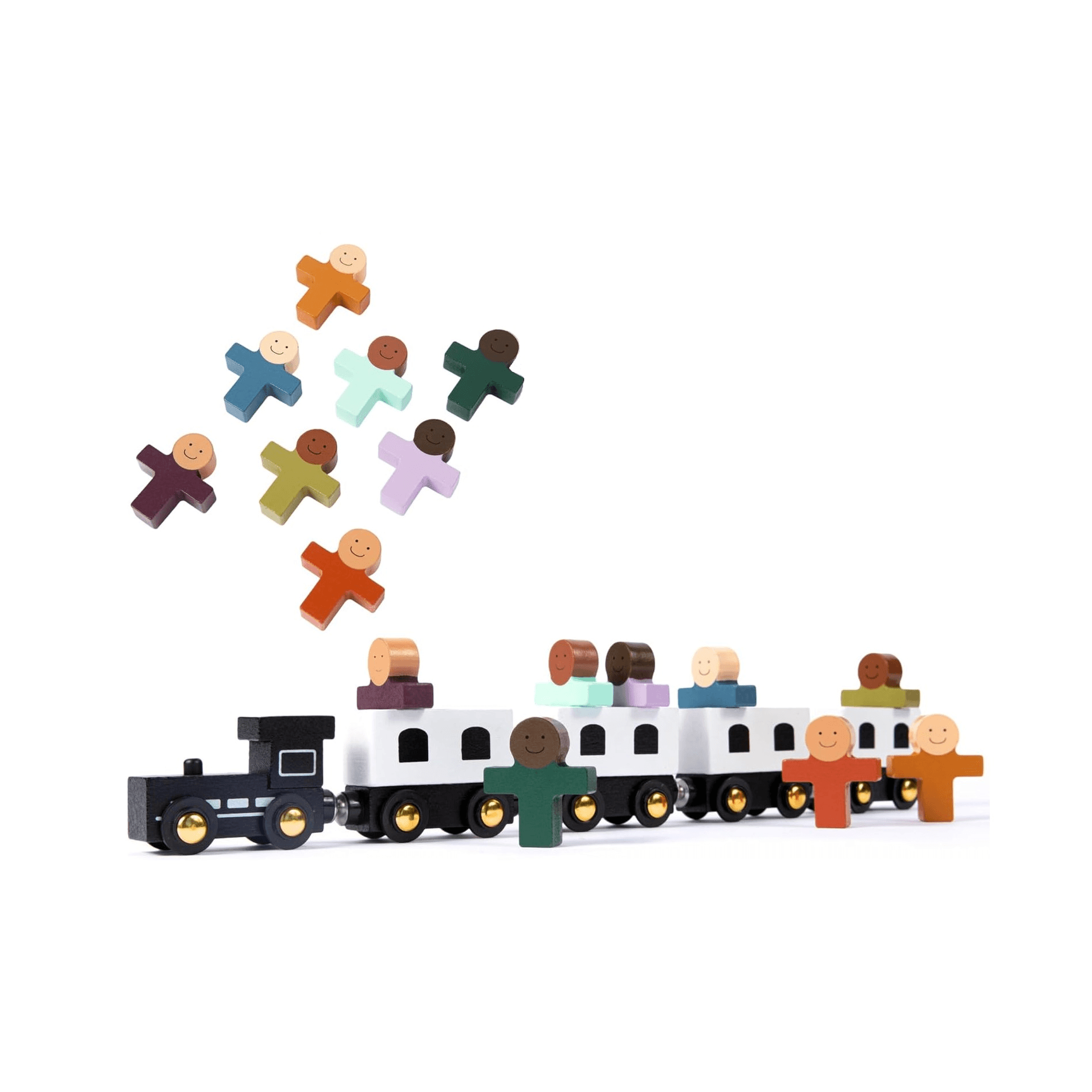 Montessori Aly Lea and Co Train Toys Set