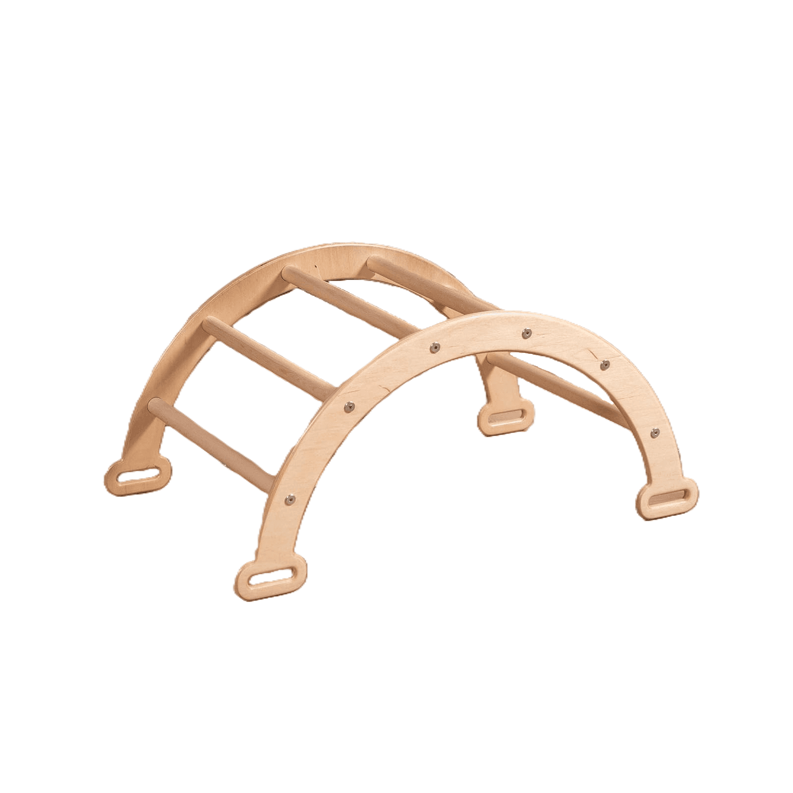 Montessori Wood And Hearts Small Climbing Arch Wood