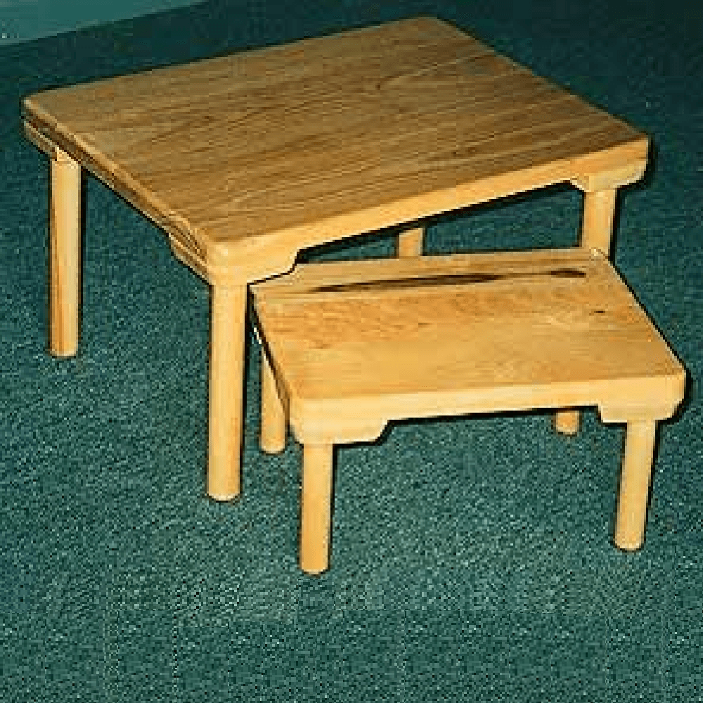 Montessori Lord Company Hardwood Floor Tables Set