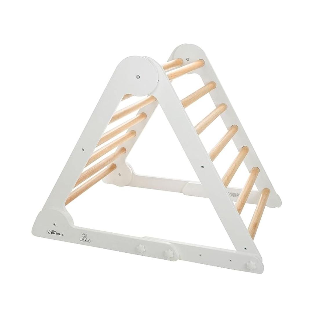 Montessori Little Partners Learn 'N Climb White With Natural Unassembled