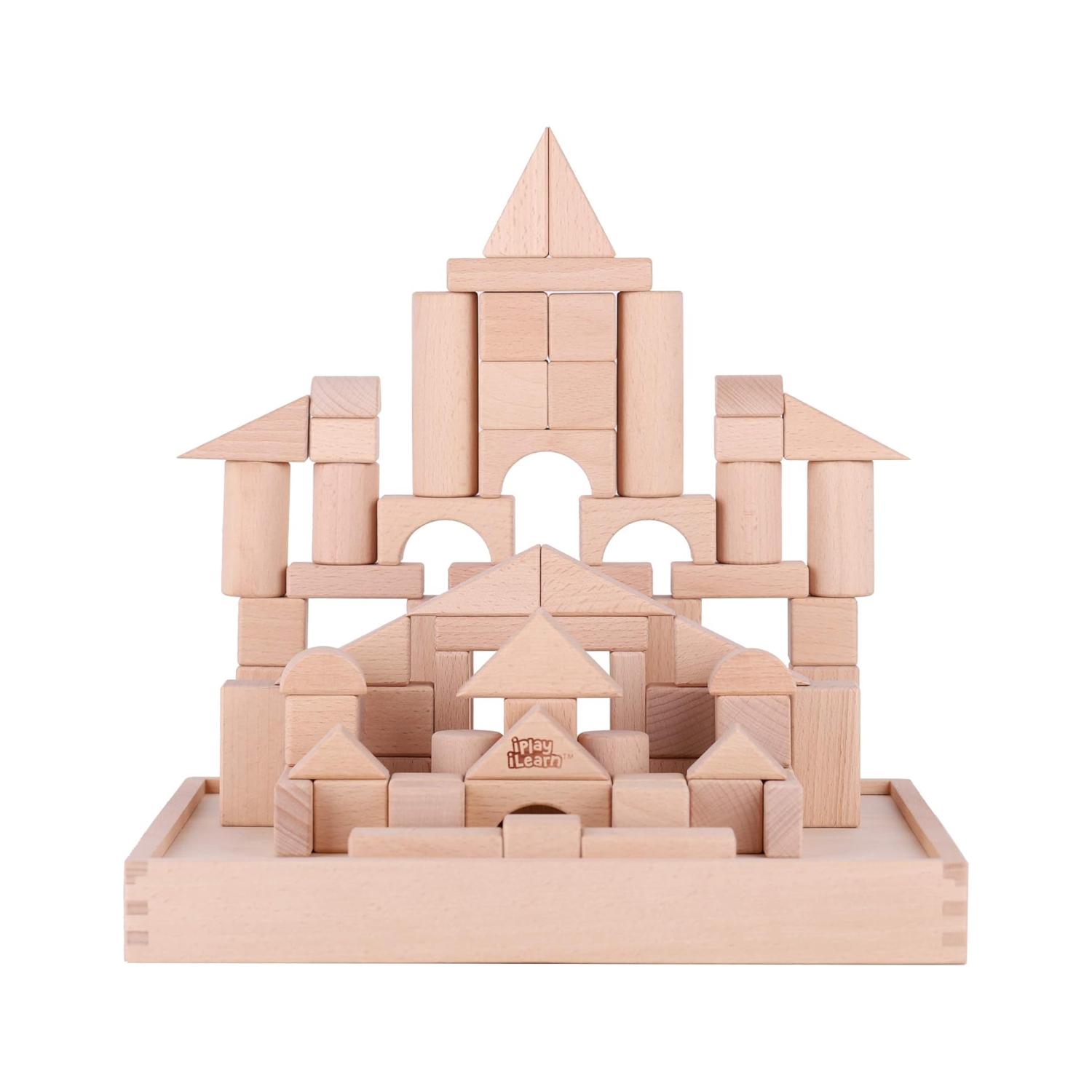 Montessori iPlay iLearn Building Blocks Set