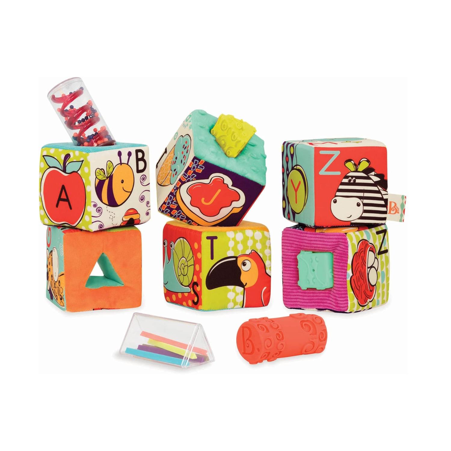 Montessori B. toys Soft Fabric Building Blocks