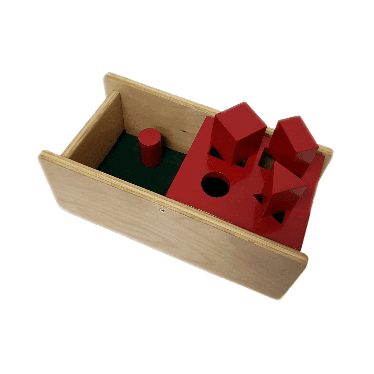 Montessori Nafees Creations Imbucare Boxes With Flip Lid 4 Shapes  Bare Wood Waxed