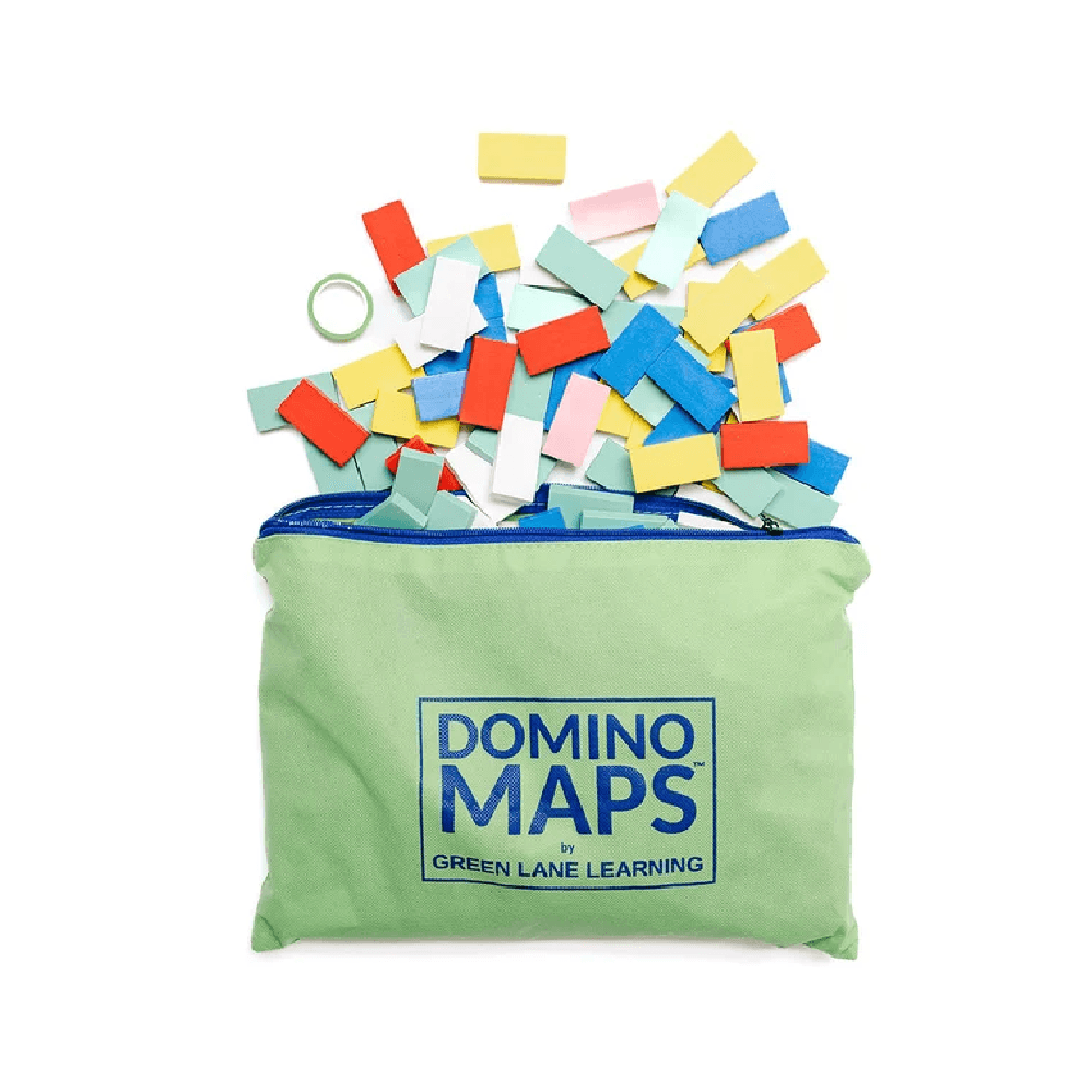 Montessori Green Lane Learning Domino Games Domino Maps