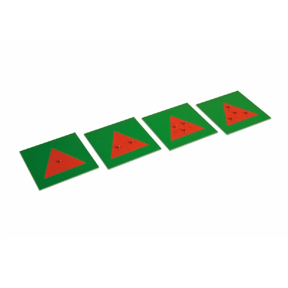 Montessori E&O Montessori Metal Triangles 4 Plate