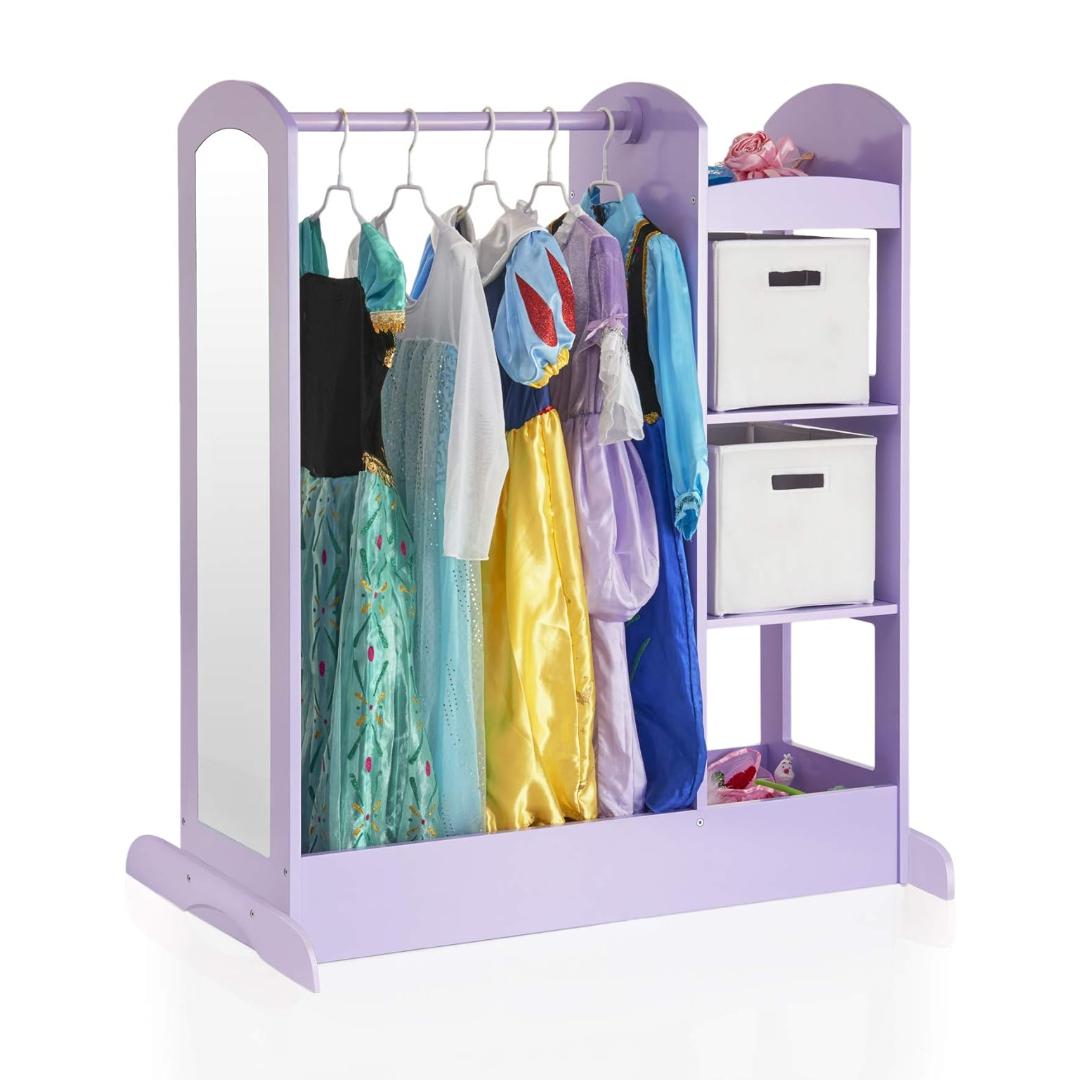 Montessori Guidecraft See and Store Dress-Up Center Lavender
