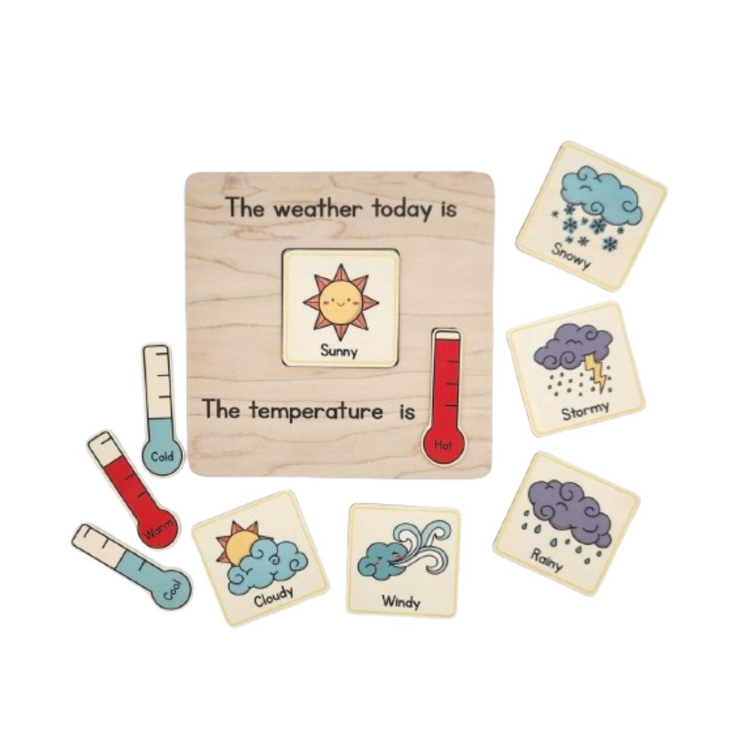 Montessori All About Kids Weather Board & Card