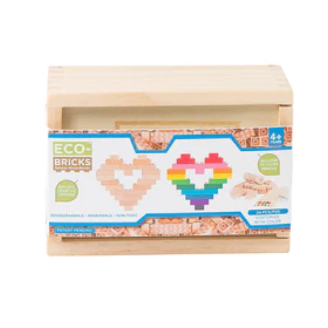 Montessori Once Kids Eco-Bricks Wooden Bricks 24 Pcs