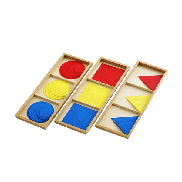Montessori Montessori Outlet Circles, Squares, and Triangles Boxes