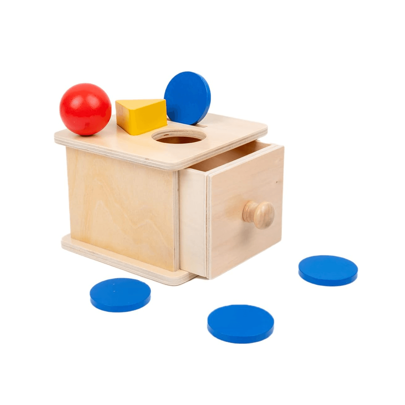 Montessori Adena Montessori Object Permanence Box 3 Shapes