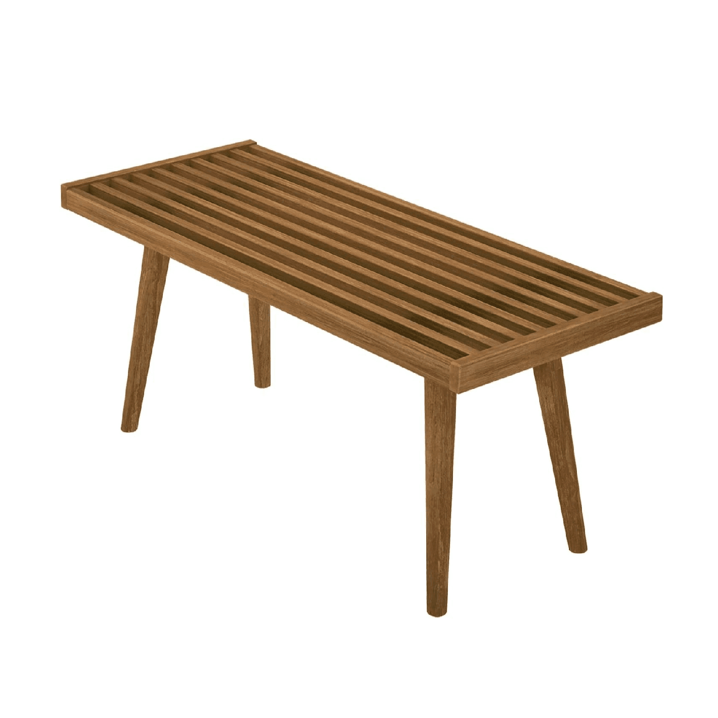 Montessori Plank+Beam Entryway Bench 41.25 Inches Pecan