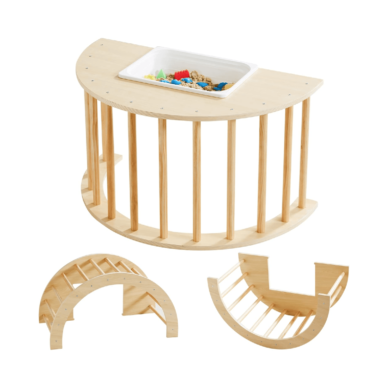 Montessori Beright 3-in-1 Climbing Arch With Storage Bin