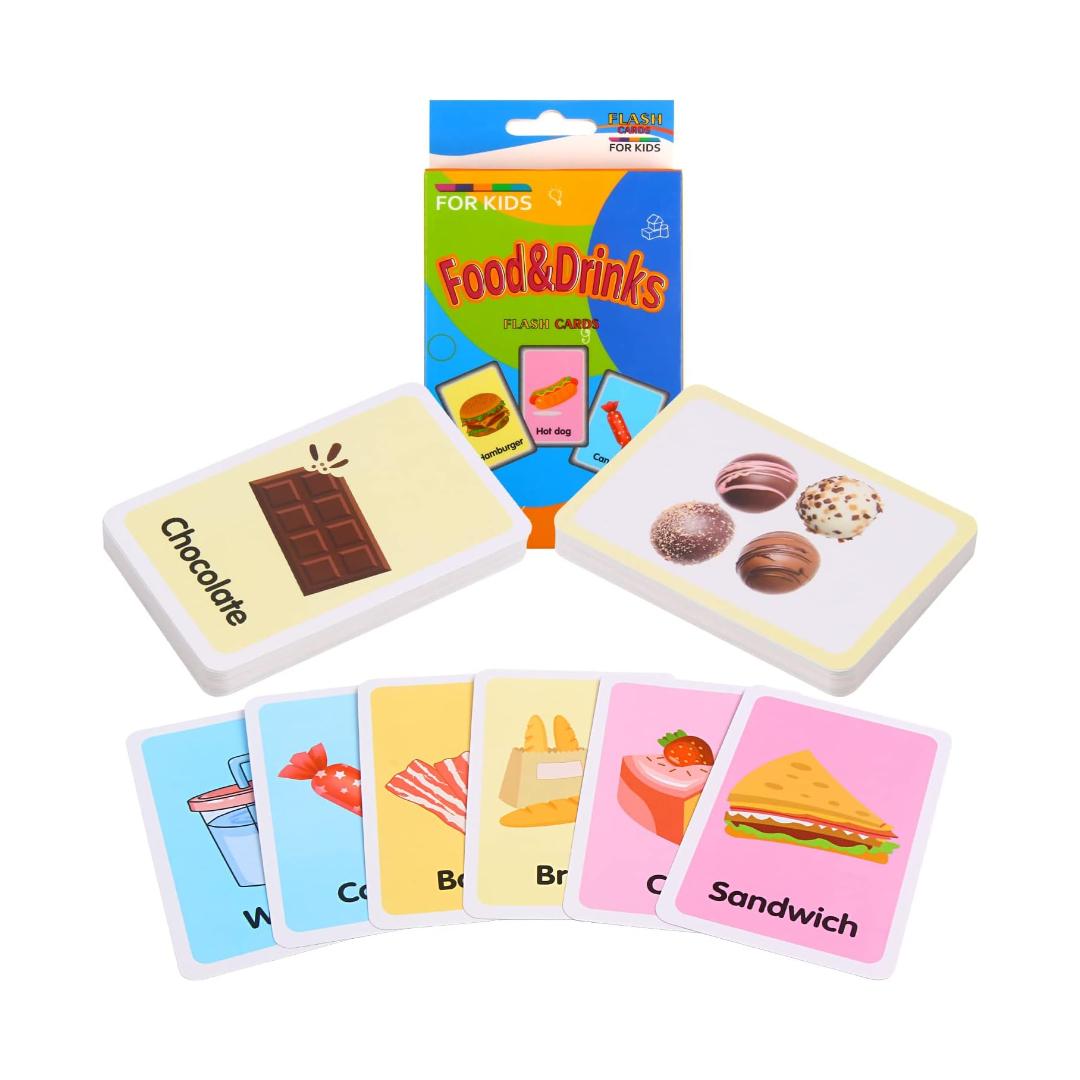 Montessori SULOLI Flash Cards Food & Drinks
