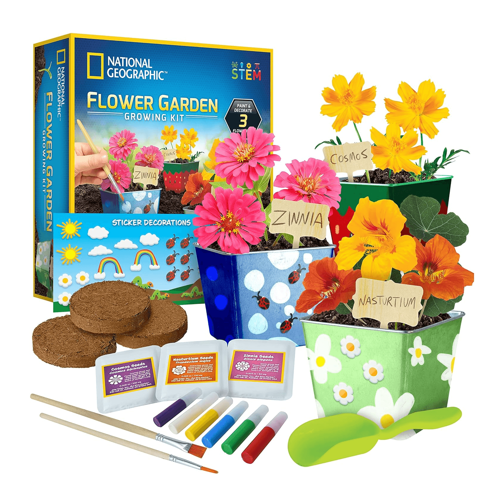 Montessori NATIONAL GEOGRAPHIC Flower Garden Growing Kit