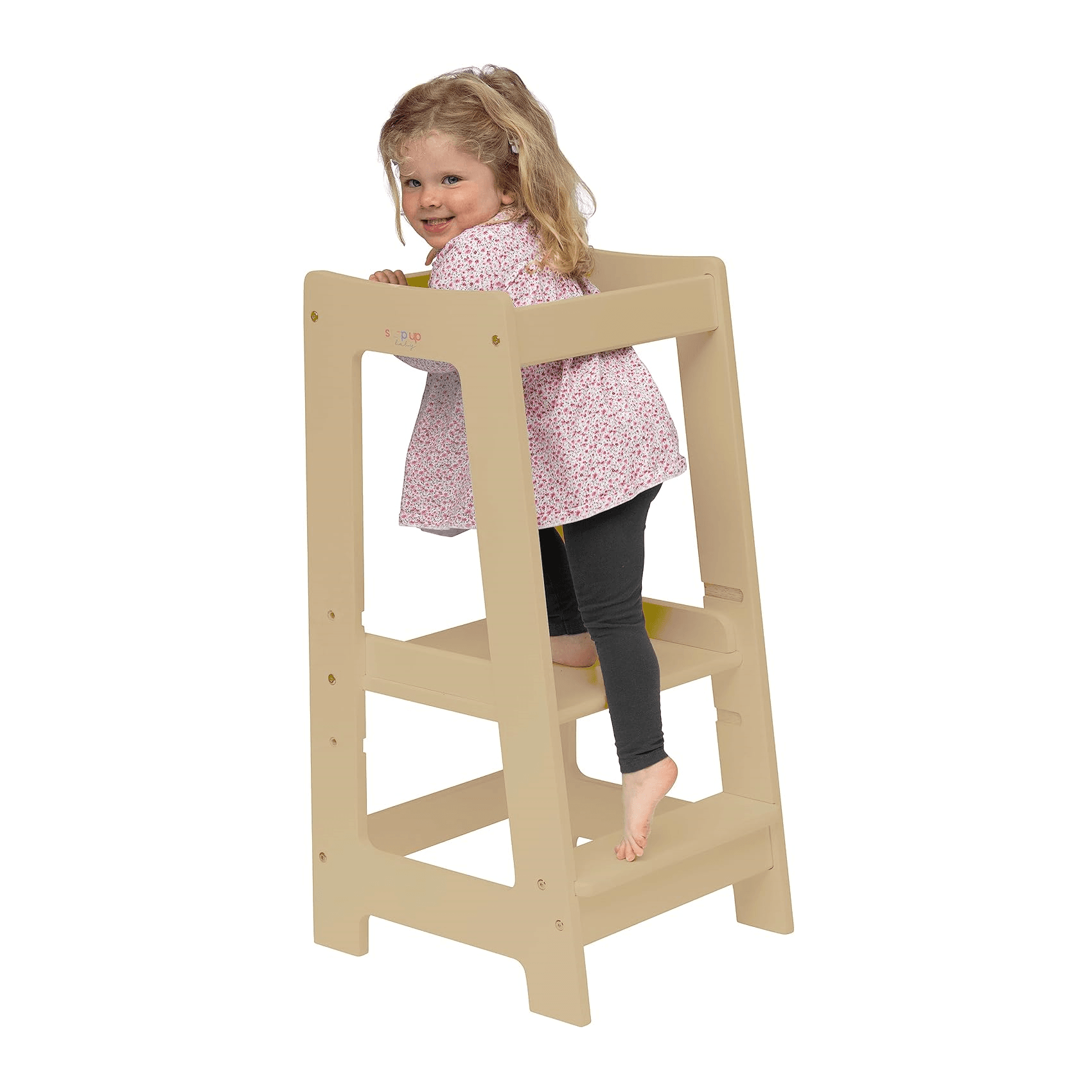 Montessori Stepup Baby Toddler Tower Varnished